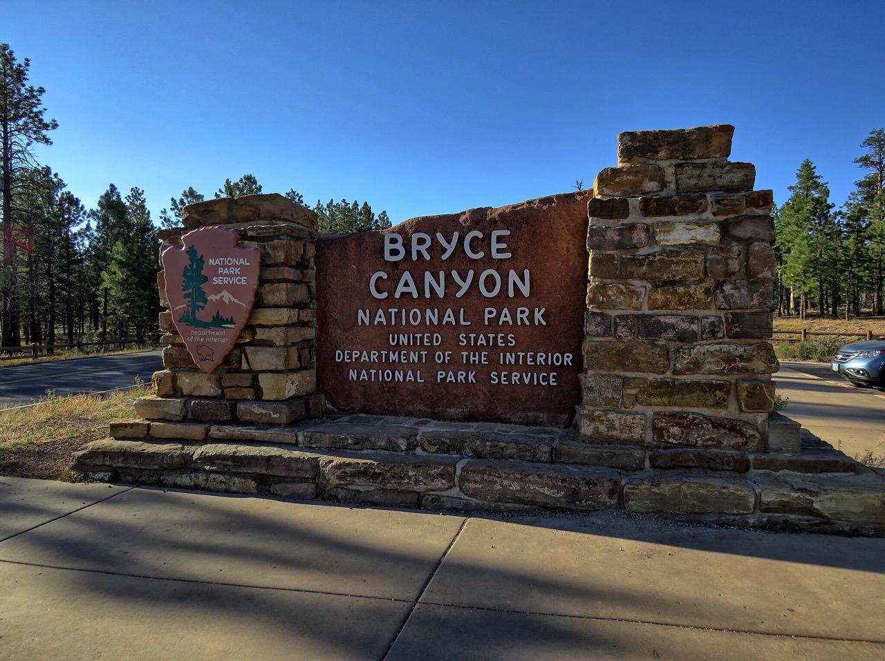 Bryce Canyon park sign