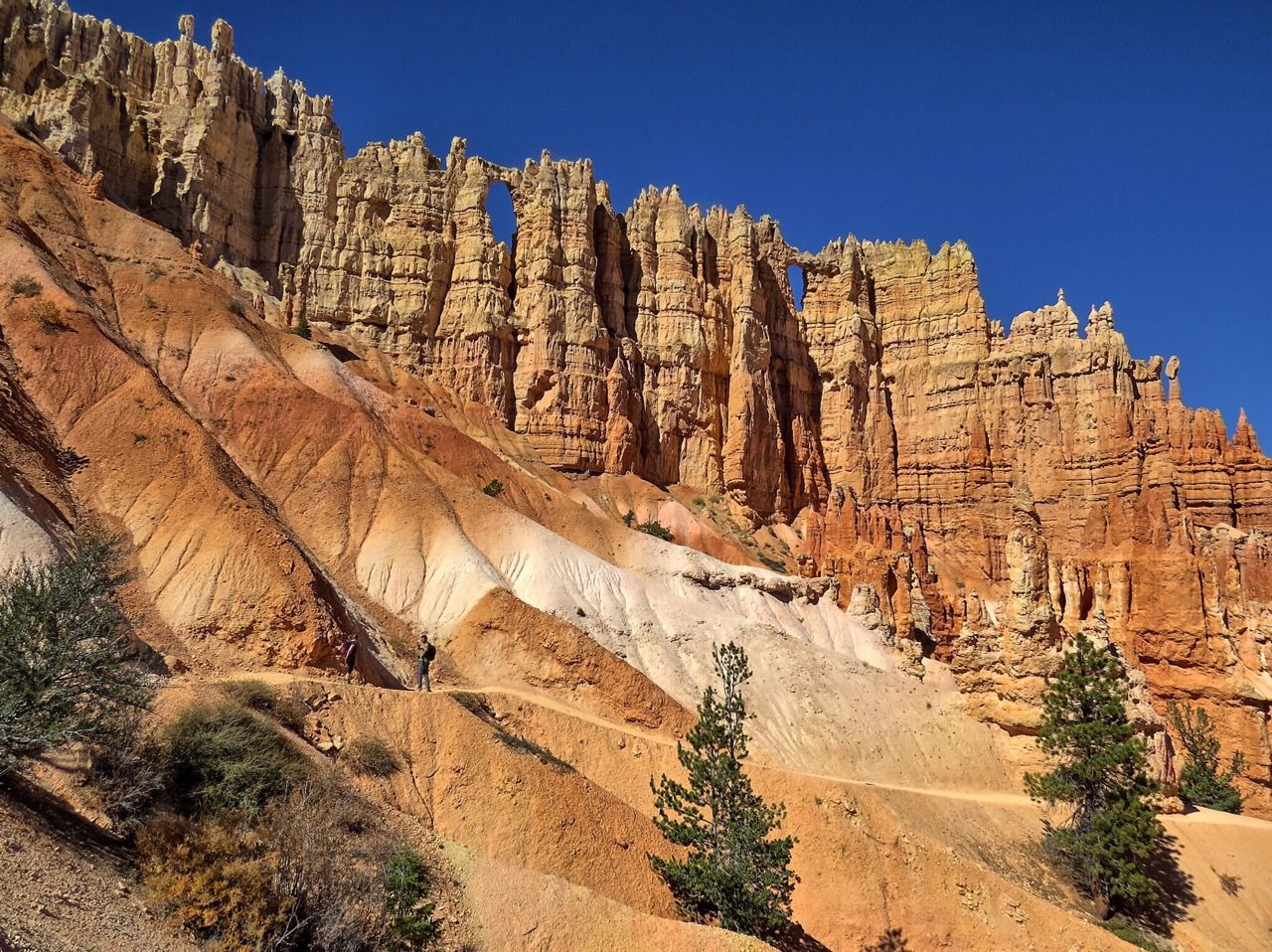 Eroded debris created these formation that looked like sand