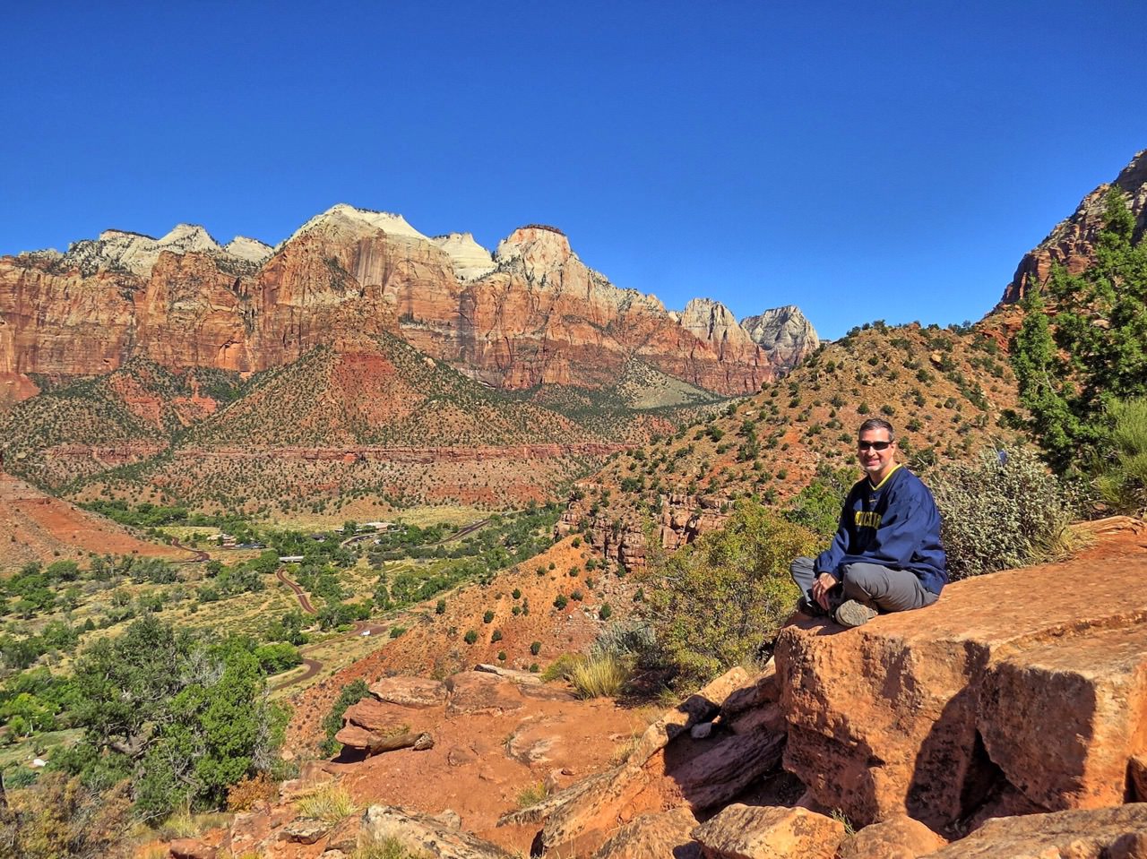 Taking a moment on a mesa